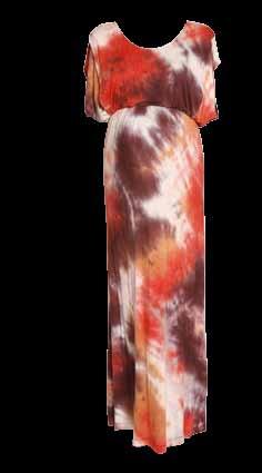 AURORA SZ332801 Tie Dyed Side Access Maxi Dress