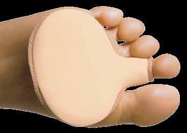METATARSAL MANAGEMENT Stretchable Toe Loop Keeps Pad in Place Deluxe Metatarsal