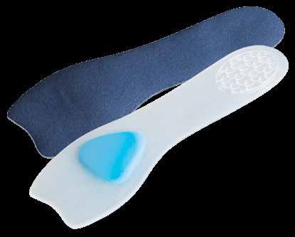 PREFORMS ORTHOTICS GelStep Silicone Insoles & Orthotics Maximum Shock Absorption, Cushioned Foot Protection Soft support for any patient, especially geriatrics.