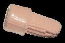 padding for added toe tip protection. 10/pk Price Small/Medium (15 mm diam.