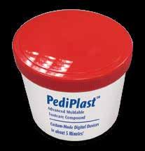 PediPlast is a moldable silicone compound that lets you fabricate soft, durable, custom digital devices in less than 5 minutes.