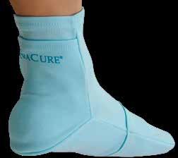 aching feet, strains and sprains Place removable chilled or frozen Gel