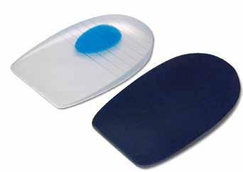 HEEL MANAGEMENT Double-Action Gel Heel Cushions Removable Disc to Ease Heel Spur Pain These soft Gel