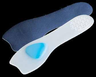 General foot discomfort GelStep 3/4 Length Insoles Comfort, support and protect to ease heel, arch and forefoot pain. Mild metatarsal pad. Soft heel and met.