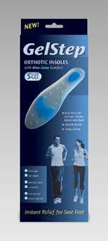 INSOLES GelStep Full Length Replacement Insoles Comfort, support and protect to ease heel, arch and forefoot pain.