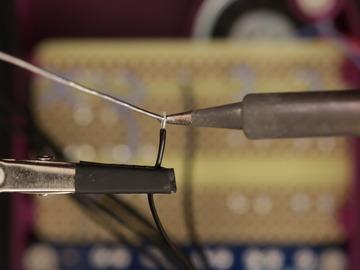to be and cut short - leave a bit of slack so it s easier to solder.