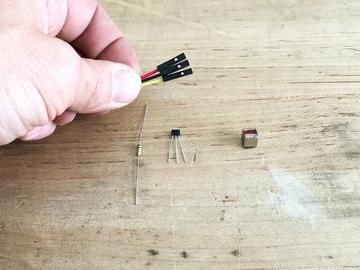 resistor. A bit of tape can hold the ends together nicely.