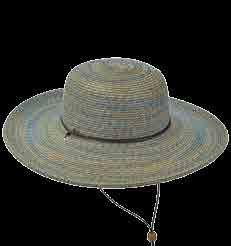 Upturn Details: Waxed Cord, Chin Cord Brim: 4 Colors: Assorted