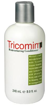 CONDITIONER 8 OZ > Triamino Copper Nutritional Complex > Hydrolyzed Oat Protein > Panthenol > Aloe > Hydrolyzed Rice Protein > Vitamin E & A > Provide scalp with copper amino acids and trace elements