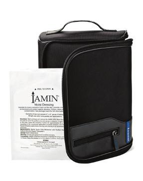 IAMIN AFTER-CARE IAMIN MOIST DRESSINGS 7/PACK INCLUDES TRAVEL BAG > Intended to cover a wound or burn on the skin, provide a moist wound