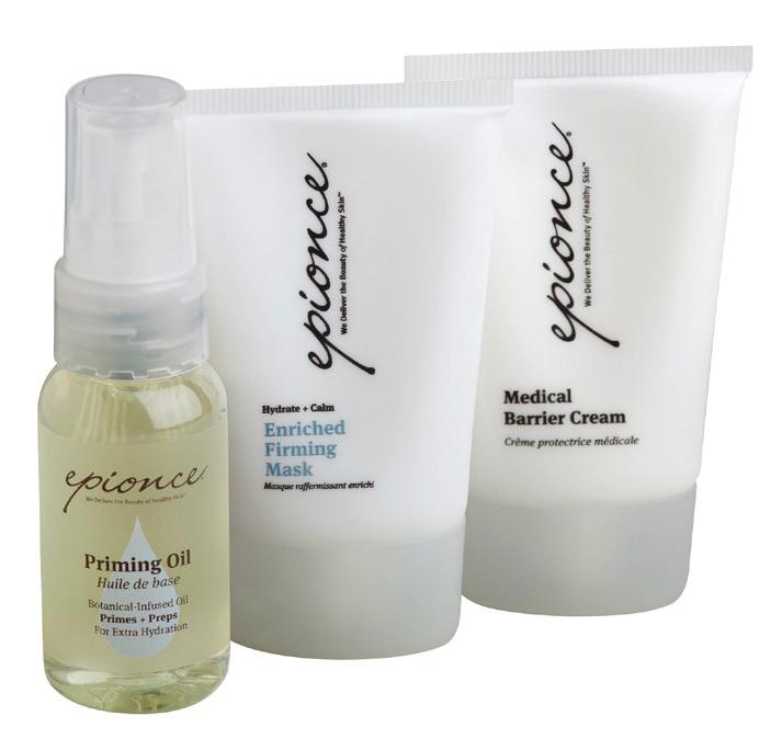 Epionce Products: Kits Essential Recovery Kit Strengthens, repairs and hydrates the skin barrier post-procedure (ablative) Skin Type: All Skin Types Ingredient Technology: BR AI Retail Size: Net 2.