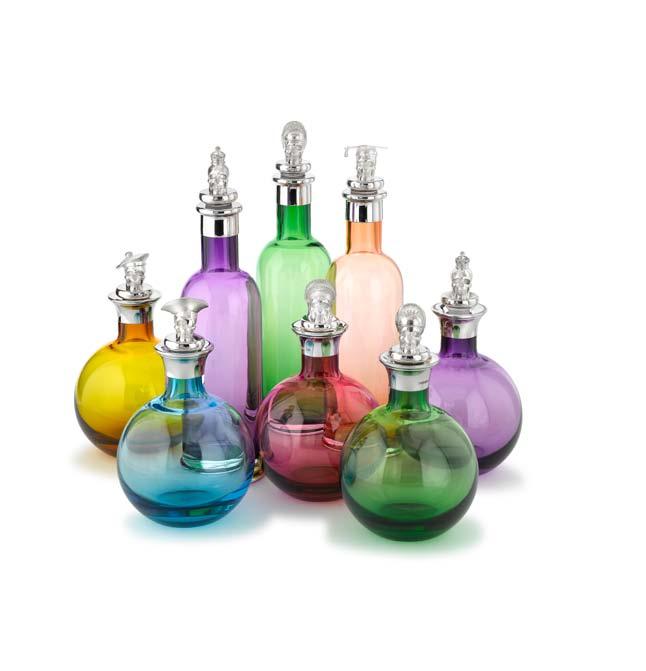 COPYRIGHT 2017 DECANTERS Each interchangeable Silver Stopper can be purchased with any of our round or tall