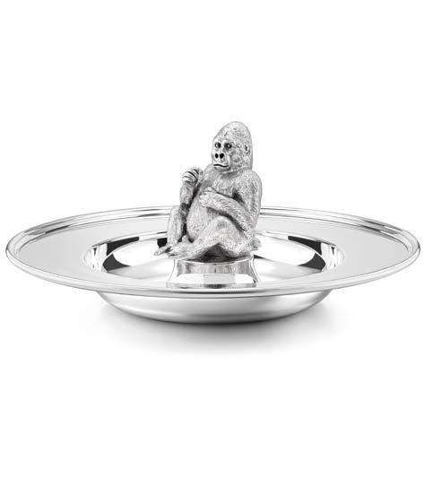Silver Gorilla Nut Bowl (12 Inch) 7250 COPYRIGHT 2017 BOXED PAPERKNIVES Theo Fennell Limited Edition Silver Paperknives range from