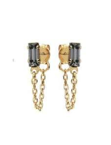 00 NEW: BLACK CRYSTAL Pearl C ont inuous Earrings 15E03 Baguet t e C ont inuous Earrings - Blue S14E12bg ** CRYSTAL COLORS: peach, black, clear or blue swarovski Baguet t e C ont inuous Earrings -