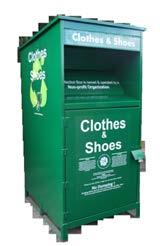 from having to create the infrastructure to develop their own collection program. Our clothing collection boxes help save resources and lessen environmental impacts by reducing waste.