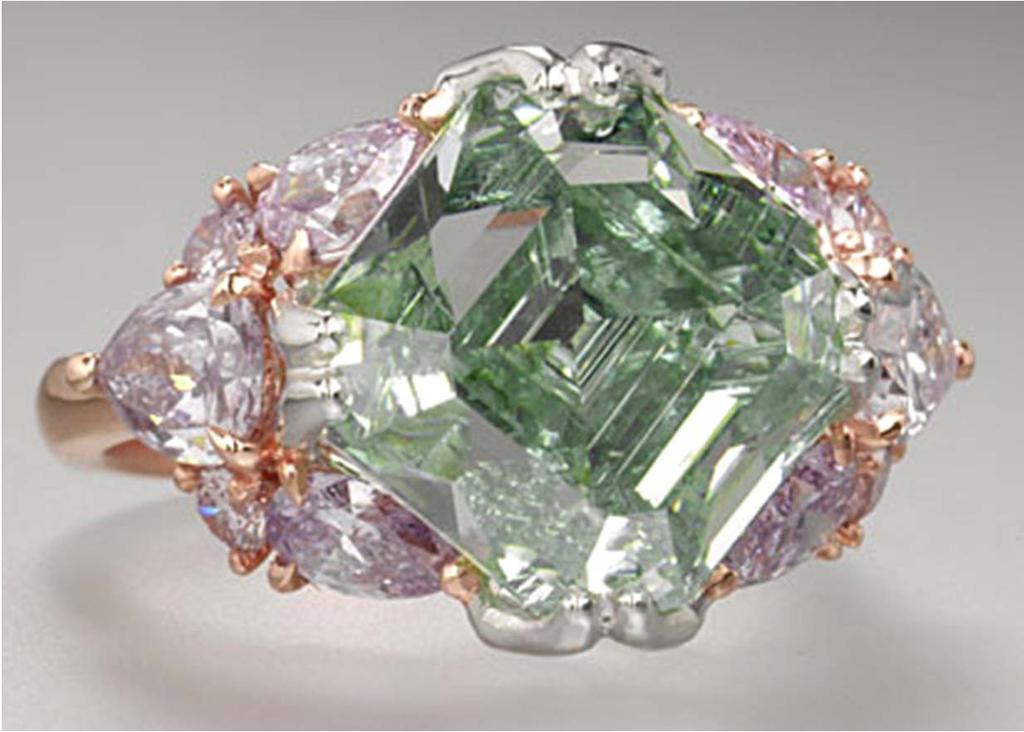 Green Diamonds Large Green Diamonds are so rare only one, The Dresdan Green is of historical importance.