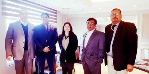 CLE, Mr. K.M. John, First Secretary, Embassy of India in Chile and Shri Sanjay Kumar, Regional Director North, CLE had a meeting with Mr. Rodrigo Mujica, Manager (International Relations) and Ms.