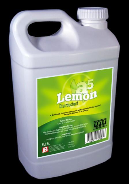 A5 Lemon Disinfectant Lemon-scented general purpose