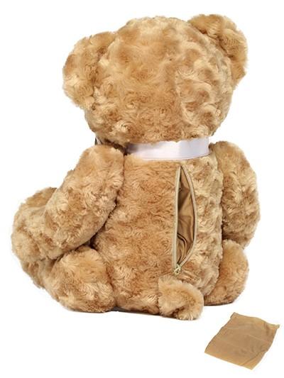 Standing 17 tall, the cuddly plush Memory Bear is popular with