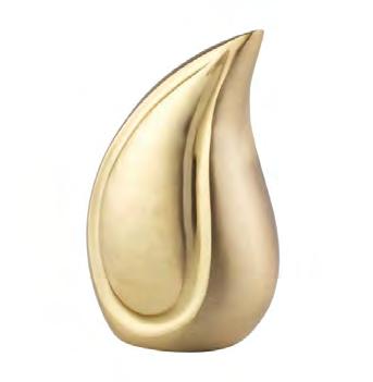 Teardrops The beautiful brass Teardrop with silver engravings symbolises our sadness for the loss of a loved one.
