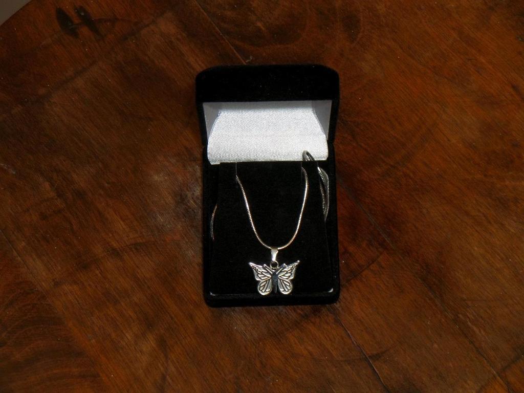 Necklace;Butterfly Keepsake/Sharing Natures reminder of spring rebirth; cremation
