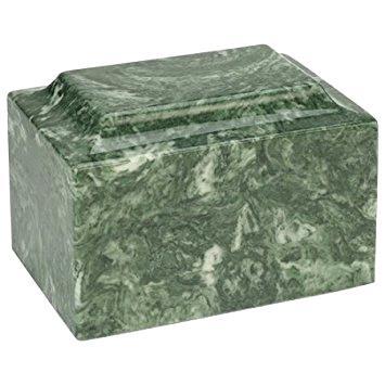 Cultured Marble Urn - Green Ceramic/Cultured Stone Cultured marble can be sculpted into