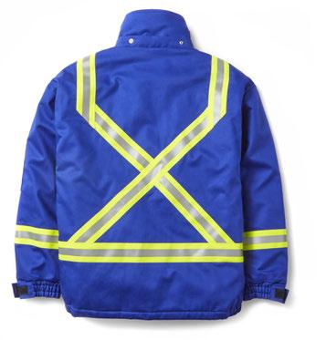 OUTERWEAR / 018 RASCO CATALOG Royal Blue FR4006RB (Front) BOMBER JACKET Two-Way Concealed Brass FR Taped Zipper 9oz.