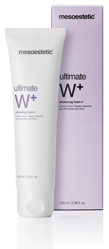 ultimate W + - whitening foam // whitening foam// Creamy foam. Deeply detoxifies and illuminates skin tone.