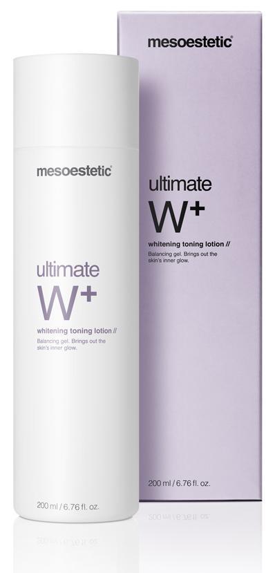 ultimate W + - whitening toning lotion // whitening toning lotion // Balancing gel. Brings out the skin s inner glow.