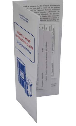 Training and Compliance Tools GHS Cards and Booklets Part Number Quantity RTK32 (English) 10/pack $17.03 RTK32SP (Spanish) 10/pack $17.