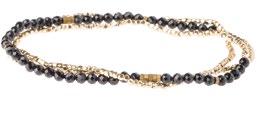 black spinel/gold Stone of