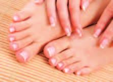 NAIL ENHANCEMENTS Include the following in your nail service: paraffin for hands or feet, gel polish, nail fills or a full set, or a delicate French manicure.