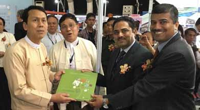 exploring potential in the yarns and fabrics segment of the textile industry in Myanmar, the Council participated with a group of 12 companies in the 5th Myanmar International Textile & Garment