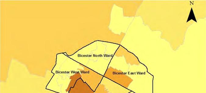 Table 6-2: Unemployment in 2011 Bicester (LSOA Town definition) 499 Number of unemployed Rate (% of working age population) 2.41% Bicester (Wider area) 2,154 7.75% Cherwell 31 0.
