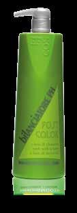 NEW SHAPE, ULTRA-EFFICIENT FORMULATION POSTCOLOR SHAMPOO This shampoo is specially designed to enhance cosmetic hair colouring.