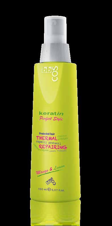 THERMAL REPAIRING Protective spray. This product is carefully formulated to prepare hair for drying using either hair straighteners or a hairdryer.