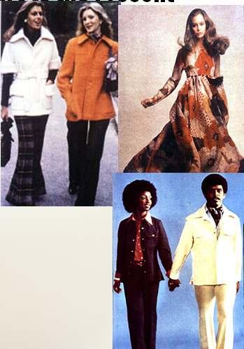 1970 s Pantsuits, wide legs with large cuffs/ bell bottoms hip huggers