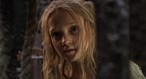 Young Cosette Have very messy and scraggly hair.