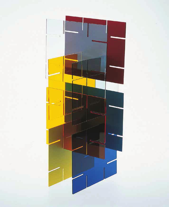 LIAM GILLICK Literally No Place, 2001 For Parkett 61 5 plexiglas and 3 aluminum plates in different