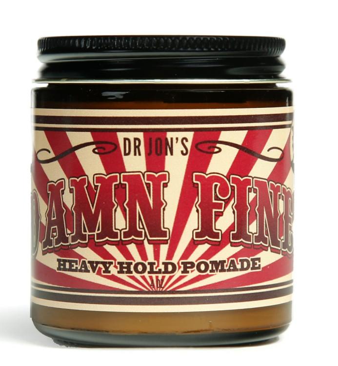 Jon's "Damn Fine" pomade is loaded with shea butter, coconut and castor oil to help
