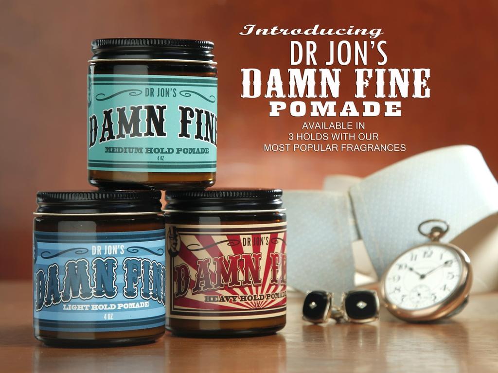 Easy to comb in and easy to wash out, Dr. Jon's is the perfect pomade for everyone.