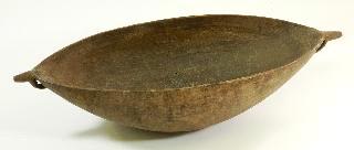 458 Lot # 445 445 446 447 Hard carved grain bowl. African(Mali) carved wooden standing figure, height 21 1/2".