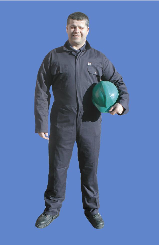 Stud Fastening Navy Boiler Suit Stud Fastening Royal Blue