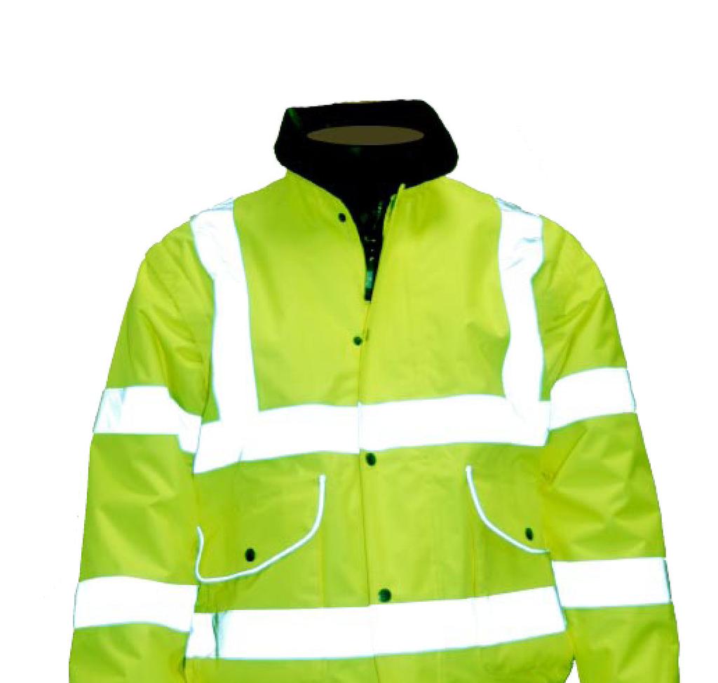 GLEN NEVIS Pu coated 300 denier oxford polyester Hi-Viz bomber jacket
