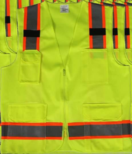 SAFETY WORKWEAR COLLECTION SLD820 HI-VIS TWO TONE CLASSIC VEST 5cm