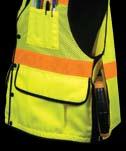 back pouch with single sided zipper access S9010 LIME