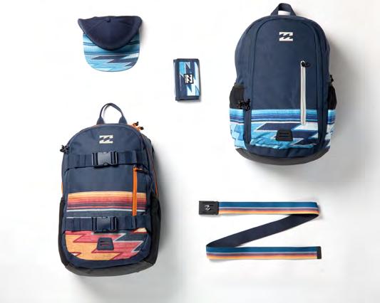 OFF THE GRID COLLECTION CLEVER SNAPBACK - 21 NAVY, ATOM WALLET - 20 BLUE,