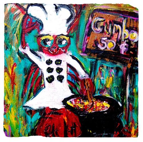 Gifts with Gumbo YaYa Painting By Sharon Furrate