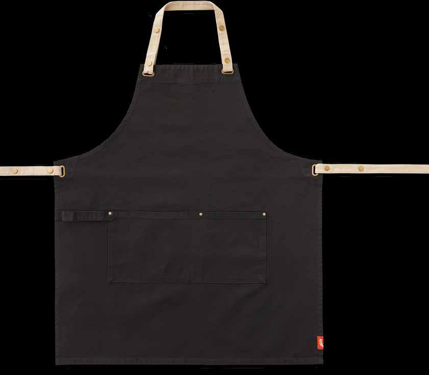 RAW CANVAS BIB APRON Set of two adjustable and