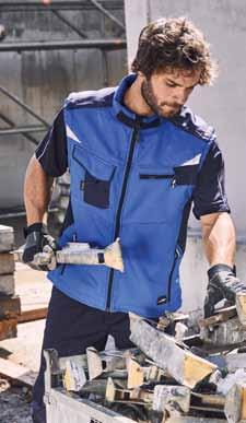 40 41 S-6XL JN845 Workwear Softshell Vest JN844 Workwear Softshell JACKET JN822 WORKWEAR VEST > Professional vest with high quality equipment > Sturdy and durable mixed fabric > Stand-up collar with